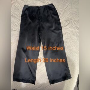 Talbots Pure Silk Black Trousers. Size 12. Absolutely Gorgeous ☺️🤩